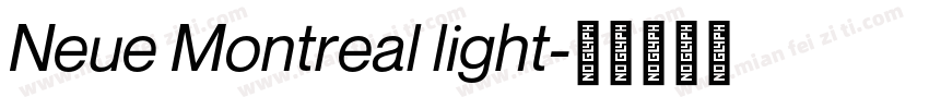Neue Montreal light字体转换
